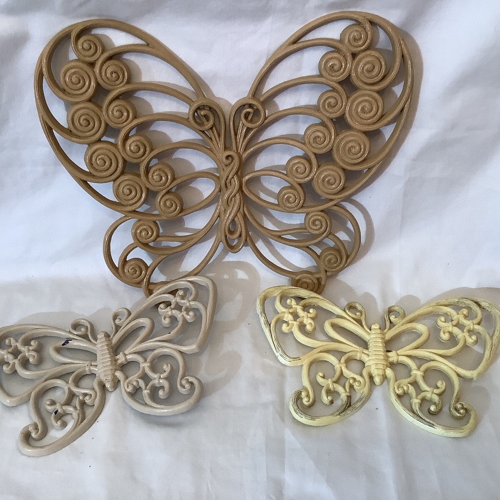 Vintage Burwood butterfly‎ set is 3